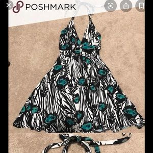 Express peacock dress NWOT